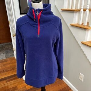 Under Armour Women’s Large 1/2 Zip Fleece Jacket Purple Semi-Fitted